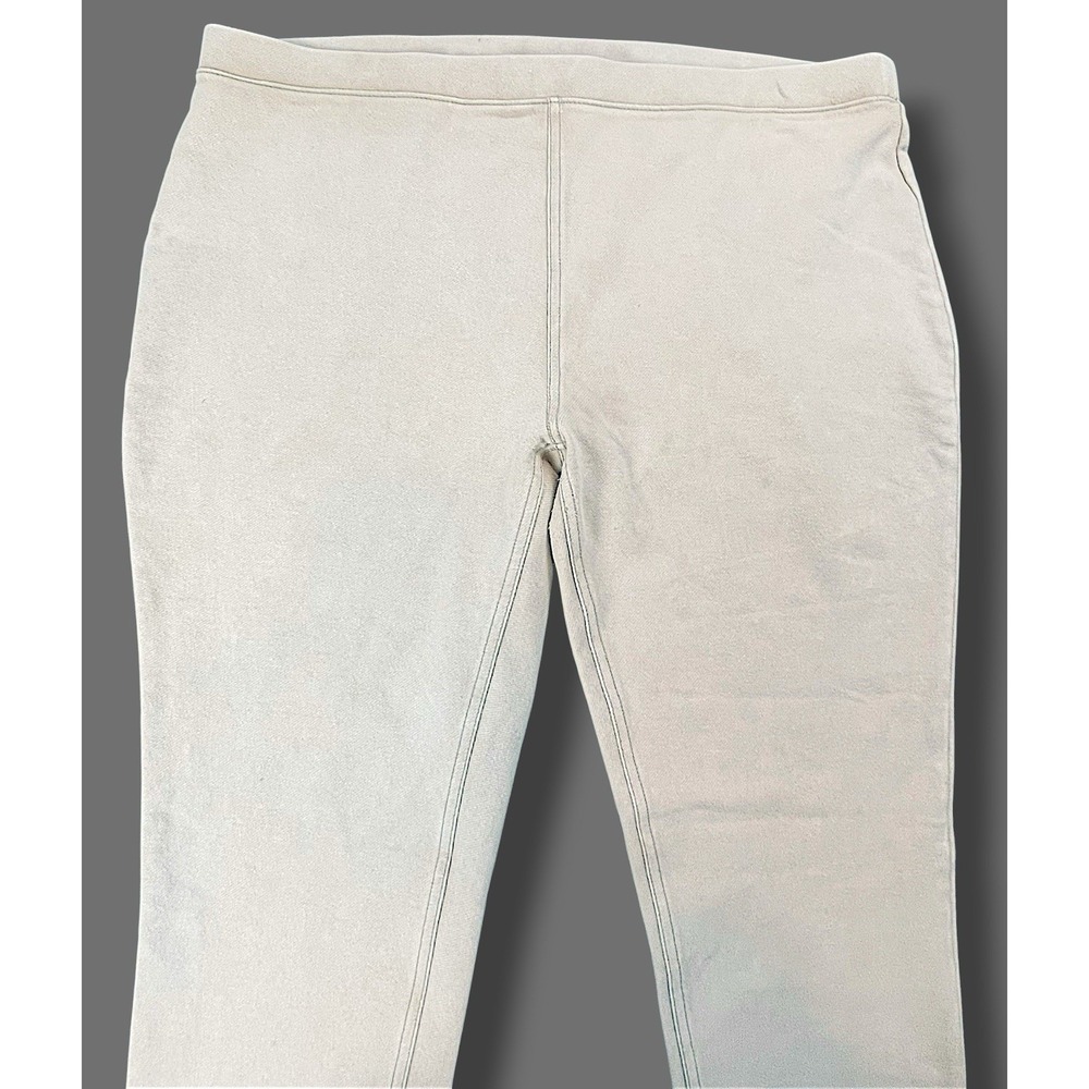 Simply Vera Wang Pants XL Beige Ponte Knit Straight Leg Pull On Stretch Comfy